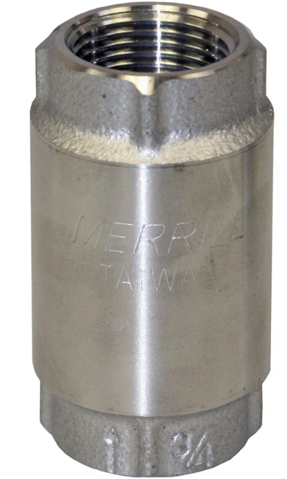 Merrill stainless steel check valve